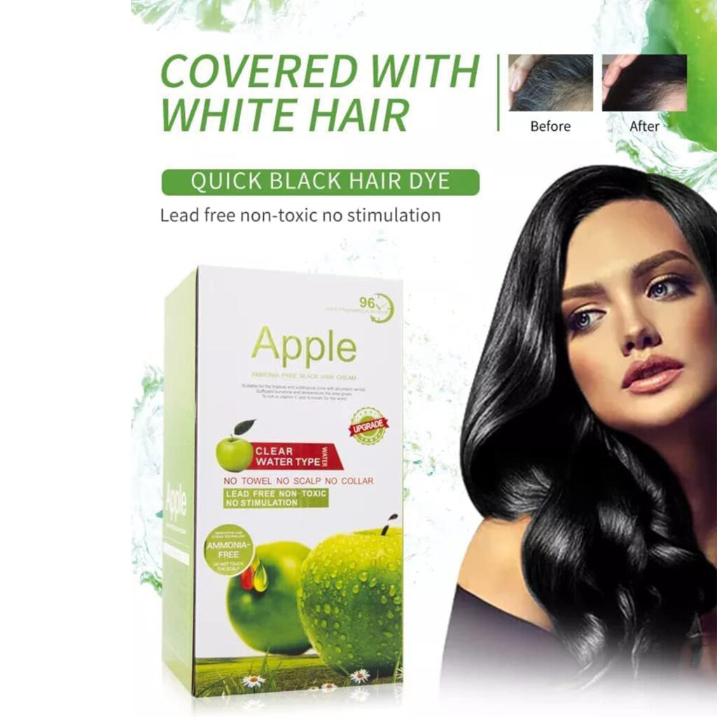 Natural Apple Black Hair Color Cream